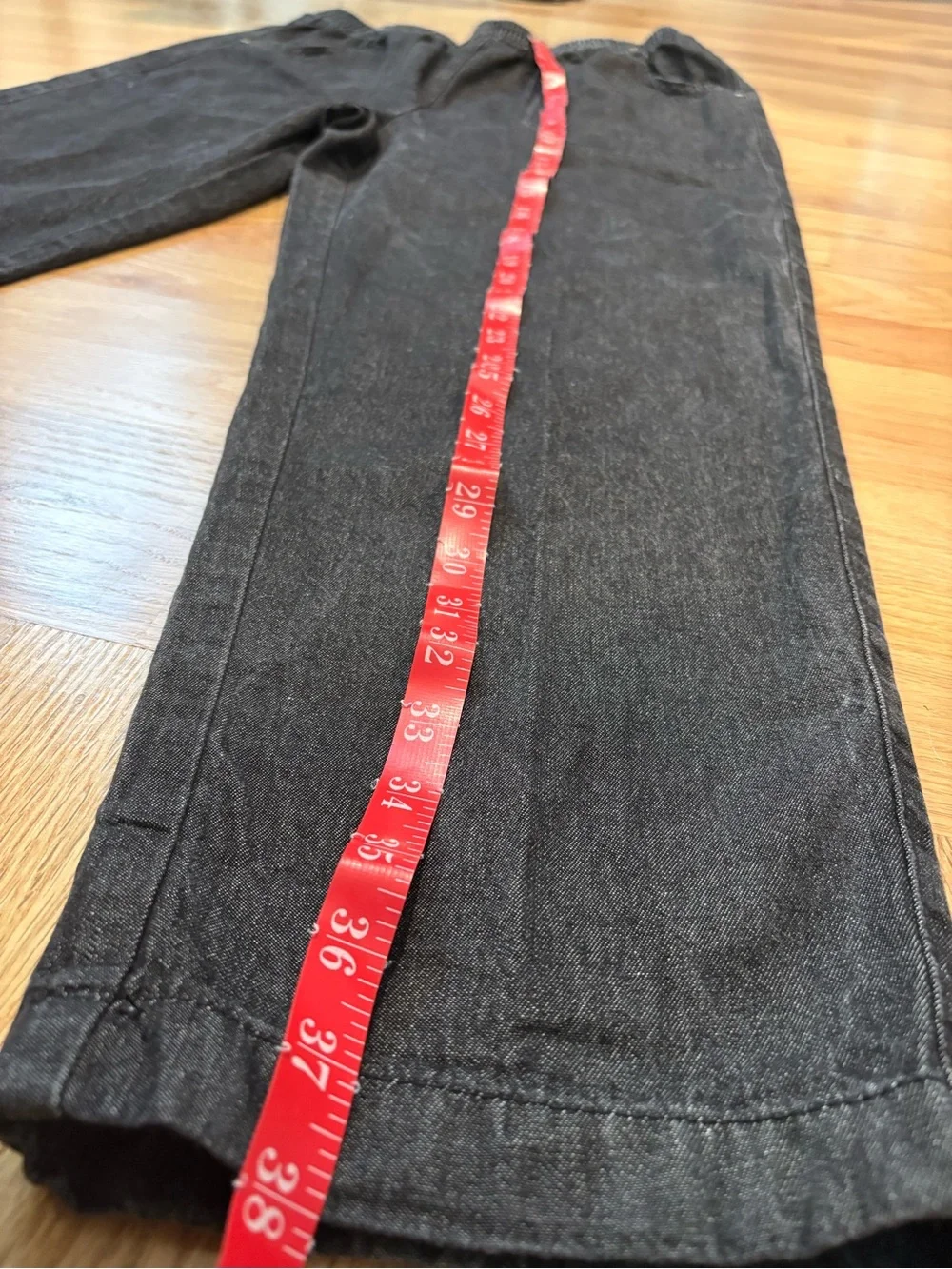 Vintage American Sweetheart 100% Cotton Pull-on Darkwash Denim Pant